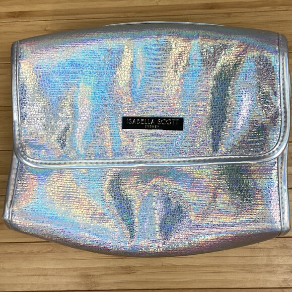 Isabella Scott Hanging Case Makeup Cosmetic Toiletry Organizer Travel Fold Up - Picture 1 of 11